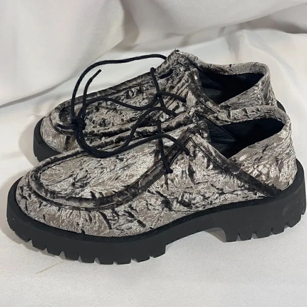 FREE PEOPLE CONVERTIBLE VELVET LOAFER BLACK NEW SIZE 40